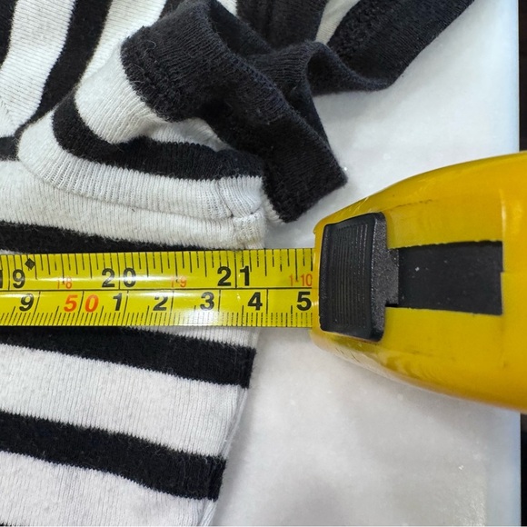 Lauren Ralph Lauren Women's Size XXL Black & White Striped Top Button Shoulders - Picture 5 of 7